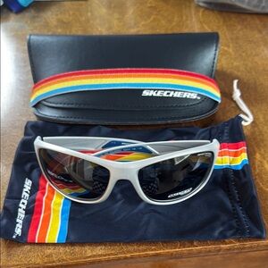 NEW Polarized Skechers White Sunglasses !!